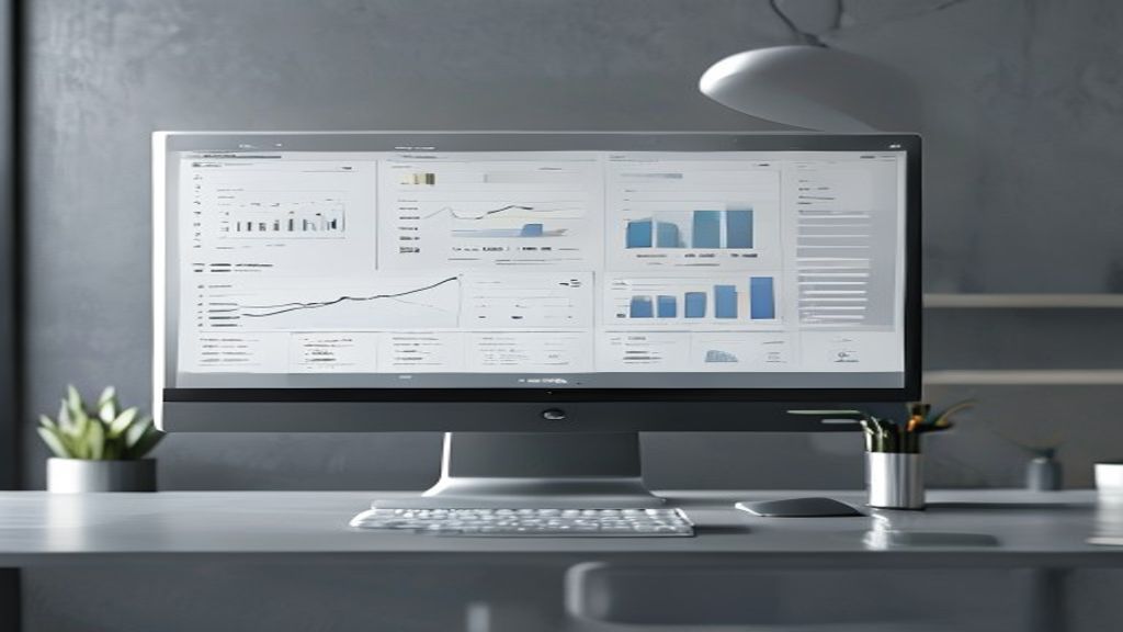 Professional dashboard with clean data visualization and focused metrics