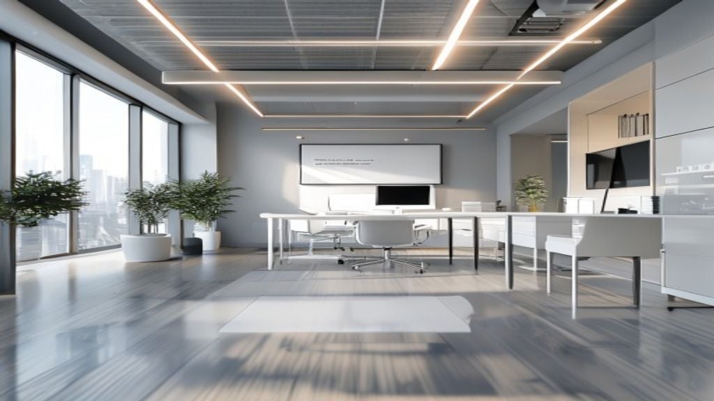 Consultant presenting custom white label presentation to client team in modern boardroom